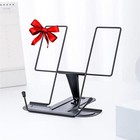  Metal Book Stand For Desk  Adjustable Reading Rest Book Holder  Portable Black