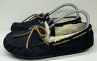 Ugg Women s Dakota 5612 Lace Up Moccasin Slippers Size 7 Black Indoor Outdoor