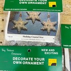 3 Vtg Merri Mac Tiny Treasure Ornament Kits Holiday Crystal Star Makes 9 Xmas