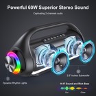 Waterproof Bluetooth Speaker portable Wireless Speaker W  Rgb Lights For Camping