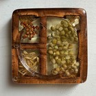 Vintage Resin Seed Coasters  set Of 4    Boho Art   Rustic Cottagecore Decor