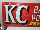 Vintage Original Double Sided Kc Baking Powder Sign Store Display 27      By 11     