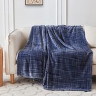 Fleece Throw Blanket For Couch  Super Soft And Cozy 3d Jacquard Warm Blankets   