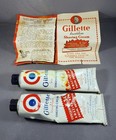 Vintage Lot Of 2 Gillette Lather Shaving Cream With K-34