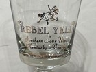 Rebel Yell Southern Sour Mash Gold Trim Bourbon Pedestal Glass - Stitzel Weller