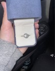 White Gold Round Diamond Halo Engagement Ring Size 8 White colorless Stone