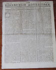 The Edinburgh Advertiser July 17  1767 Original Newspaper