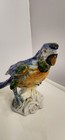 Vintage Italian Parrot Sitting On A Rock