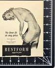 1943 Bestform Brassieres And Foundations Woman Undergarments Vintage Print Ad