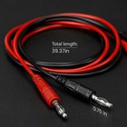 3ft Banana Plug Probe Cable To Alligator Test Lead Clip Wire For Multimeter