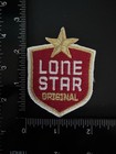Vintage Lone Star Original Beer Logo Embroidered Sew   Iron On Patch Old Stock