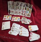Lot Of Vintage Christmas Stickers   Gift Tags 1970 s