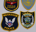 Lot Of 10 Assorted  Police Patches Mixed New   Used