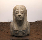 Rare Ancient Egyptian Antiquities Granite Statue Queen Tiye Mother Of Akhenaten