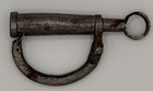 Antique Iron Screw Key Barrel Padlock W  Original Key     Hand Forged Early Lock