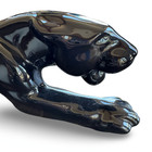 Vintage Mcm Black Prowling Panther Figurine  Mid Century Modern Statue Decor