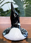 Wayne Village Pottery Maine Studio Pottery Loon Figure Sculpture 7  Length