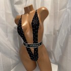 Exotic Dancewear Sling Shot One Pcs Black  Brand New Never Worn