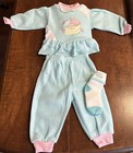Vintage Child Wise Gift Set Baby Girl 3 Pc Outfit 6-9 Months Cute New Nos