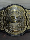 Aew World Championship Replica Wrestling Belt Metal Plates Adult Size Title New 