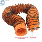 8 Inch X 25 Ft Pvc Flexible Duct Hose For Ventilator Blower Fan With S Hook