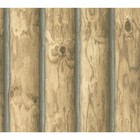 Lake Forest Lodge Rustic 3-d Mountain Logs Cabin Sure Strip Wallpaper Ch7977