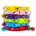 12pcs lot Puppy Collar Pet Dog Collars W bell Small Necklace Strap Wholesale