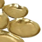 Jiva 9 Piece Decorative Bowl Set  Irregular Shaped Design  Gold Metal