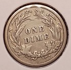 1894 Barber Dime -- Fine-  f-  -- Nearly Fine