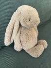 Jellycat London Medium Bashful Taupe Bunny Stuffed Animal 12    Plush Rabbit