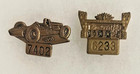 6 Indianapolis Indy 500 Bronze Pit Pass Badges 1961 1962 1963 1964 1965 1966
