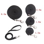 Dog Leash Lead Long Obedience Recall Training Black Multiple Lengths Usa Made