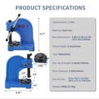 Haowosi Ap-1 Arbor Press 1 Ton Manual Desktop Punch Press 5 5  Work Height