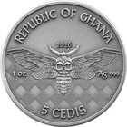 2026 Ghana Pilot Memento Mori 1 Oz Antique Finish Silver Coin