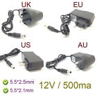 Ac Charger Converter Adapter Dc 12v 500ma  Power Supply 5 5 X 2 1  5 5 2 5 Mm 