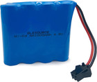  2-pack 4 8v 1000mah Ni-cd Battery Pack  Aa700mah Replacement For 1 18 Rc Truck 