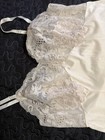 Vintage Silky Lacy Nylon Dress Slip Cream