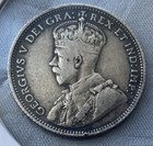 1912 Newfoundland Canada Twenty 20 Cents George V Sterling Silver Coin