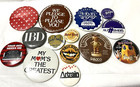 Lot Of 14 Vintage Advertising Pins And Buttons  1960 s -1970 s Metal Variety