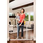 Baby Safety Gate Extra Tall Walk Thru Pet Fence Indoor Security Dog Door Wide