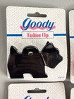Goody Fashion Hair Clips Dog Scottish Terrier 2 Brown Black Red Lot Of 4 Vtg 90s