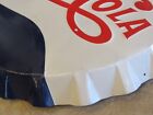 Vintage 38  Embossed Pepsi Cola Metal Bottle Cap Sign Antique Rare Large Mancave