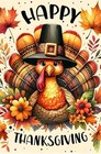 Fall Thanksgiving Turkey Garden Flag 12 X 18 Inch Double Sided Outside  10