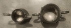 Vintage Williamsburg Stieff Pewter Creamer   Sugar Bowl Set  cw83-20  Cw84-21 