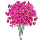 2 4 6 10 Artificial Petunias Flowers Fake Uv Resistant Bundles Garden Home Decor