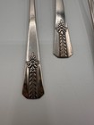 Watson Art Deco Silverplate Iced Tea Spoons Set Of 8 Floral