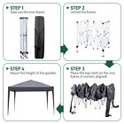 10 X 10ft Ez Pop Up Gazebo Canopy Tent Folding Party Tent W  Carry Bag Portable