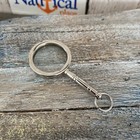 Silver Finish Brass Magnifying Glass - Mini Magnifier - Monocle Necklace Pendant