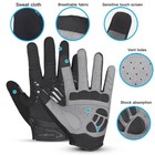 Padded Full Finger Cycling Gloves Mountain Bike Gloves Breathable Mtb Racing