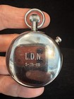 Vintage Arnex Swiss Made 7 Jewel Stopwatch Running Engraved 1969 Timer